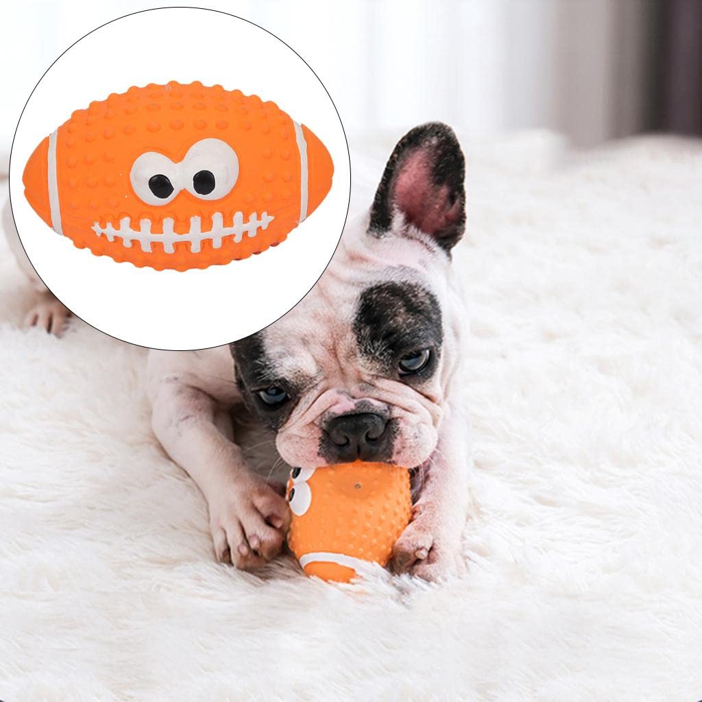 Balle pour Chien - DogBallLatex™ - Rugby Orange